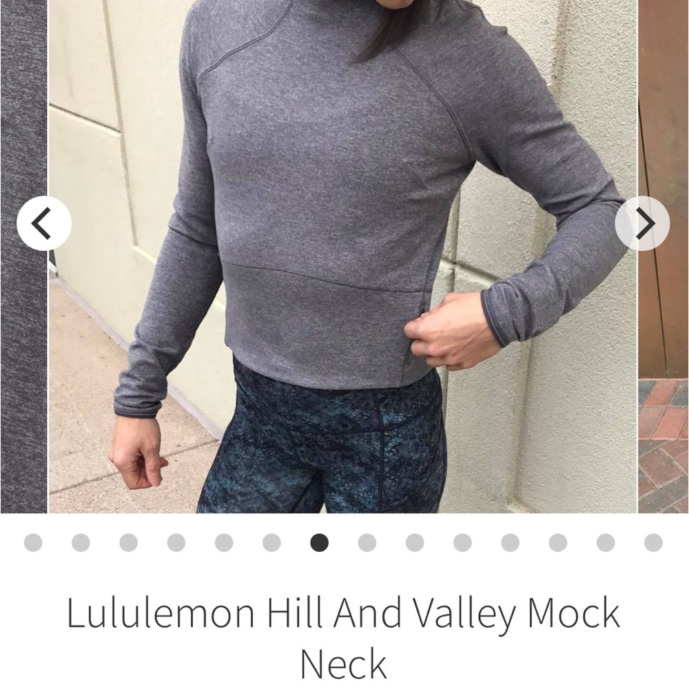 Lululemon Hill And Valley Mock Neck